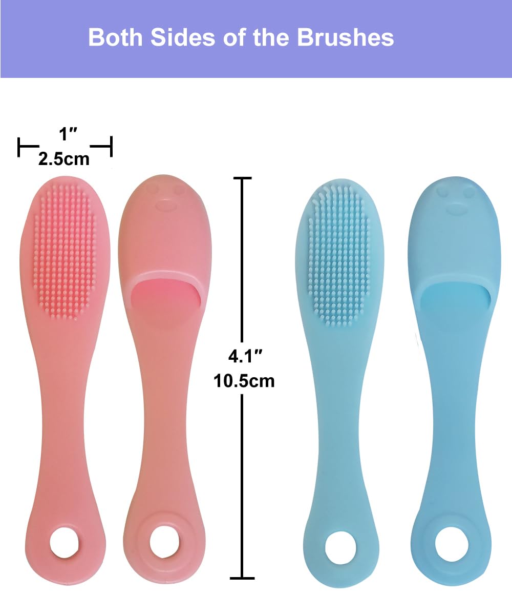 9-in-1 Face Scrubber Face Cleaning Brushes Super Soft Silicone Face Cleanser Brush and Facial Cleansing Massager Brush Face Cleansing Brush Set